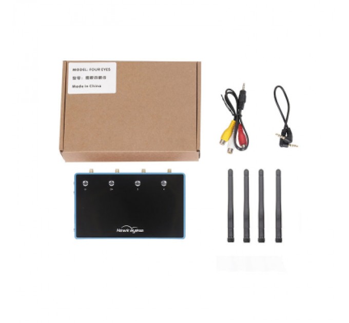 Hawkeye Приймач (RX) Hawkeye 4 eyes 5.8G 4CH in 1 HDMI AV output box (H4E4)