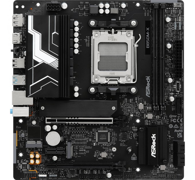 ASRock Материнська плата ASRock B850M-X R2.0 Socket AM5