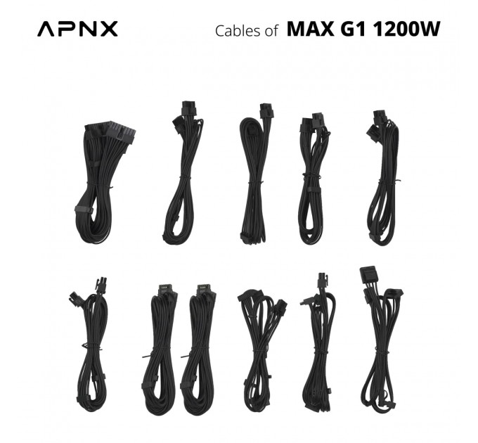 APNX Блок живлення APNX MAX G1 1200 (APPG-MXK2FEC.X1) 1200W