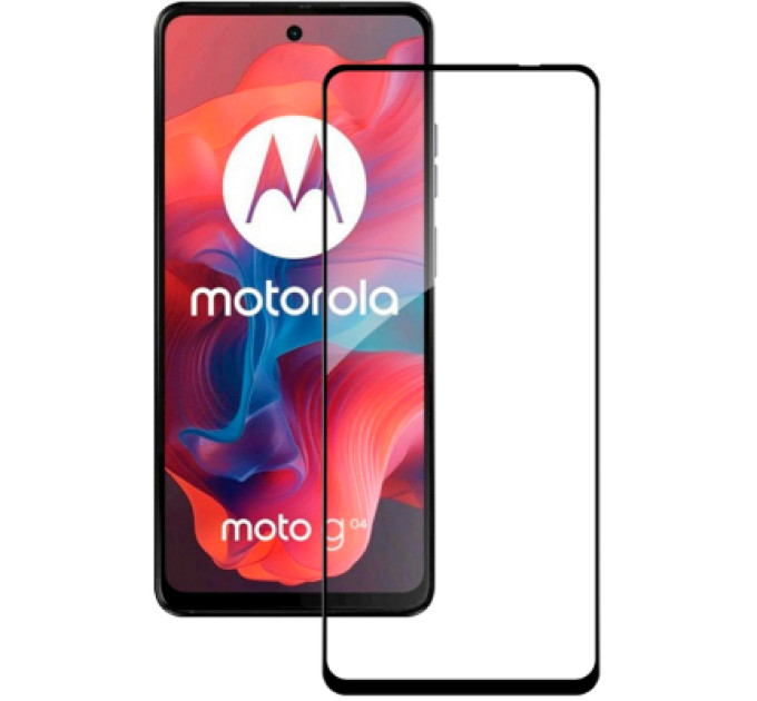 ACCLAB Скло захисне ACCLAB Full Glue Moto G04 Black (1283126594250)