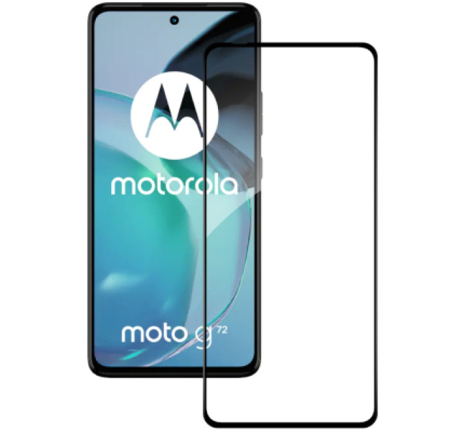 ACCLAB Скло захисне ACCLAB Full Glue Moto G72 Black (1283126583025)