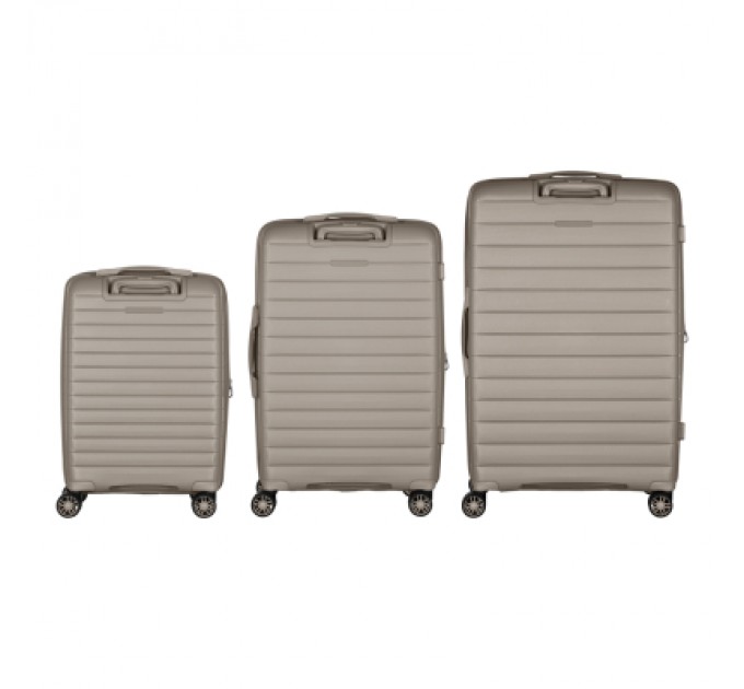 2E Набір валіз 2E Aero (L+M+S), сіро-коричневі (2E-SPP-AERO-SET3-TP)