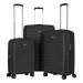 2E Набір валіз 2E Aero (L+M+S), чорні (2E-SPP-AERO-SET3-BK)