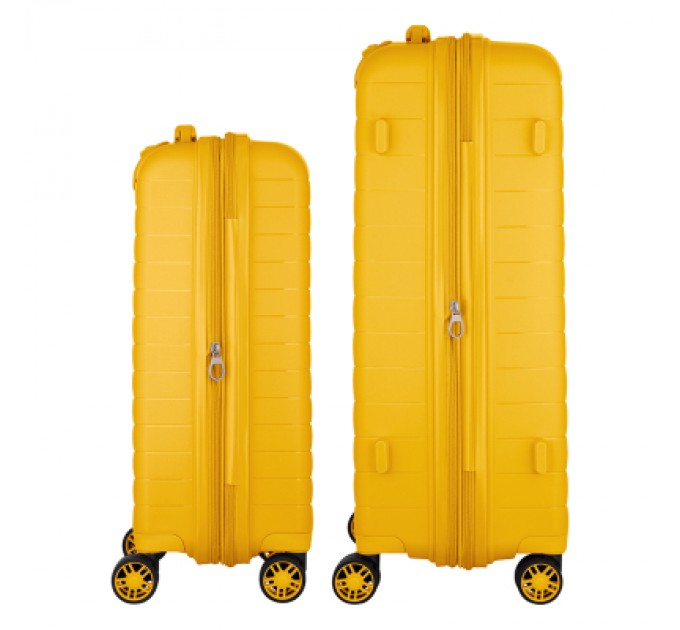 2E Набір валіз 2E Aero (M+S), бурштиново-жовті (2E-SPP-AERO-SET2-AY)