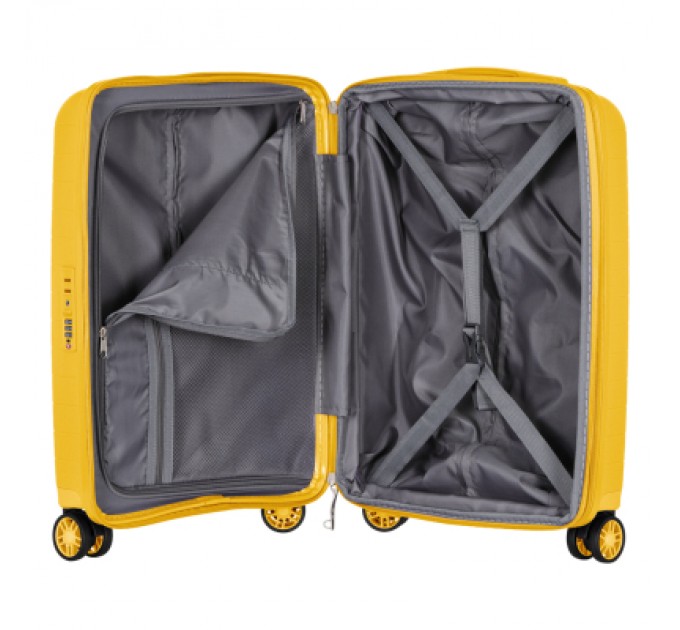 2E Набір валіз 2E Aero (M+S), бурштиново-жовті (2E-SPP-AERO-SET2-AY)