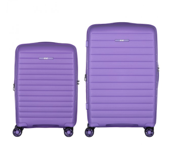 2E Набір валіз 2E Aero (M+S), лавандові (2E-SPP-AERO-SET2-LV)