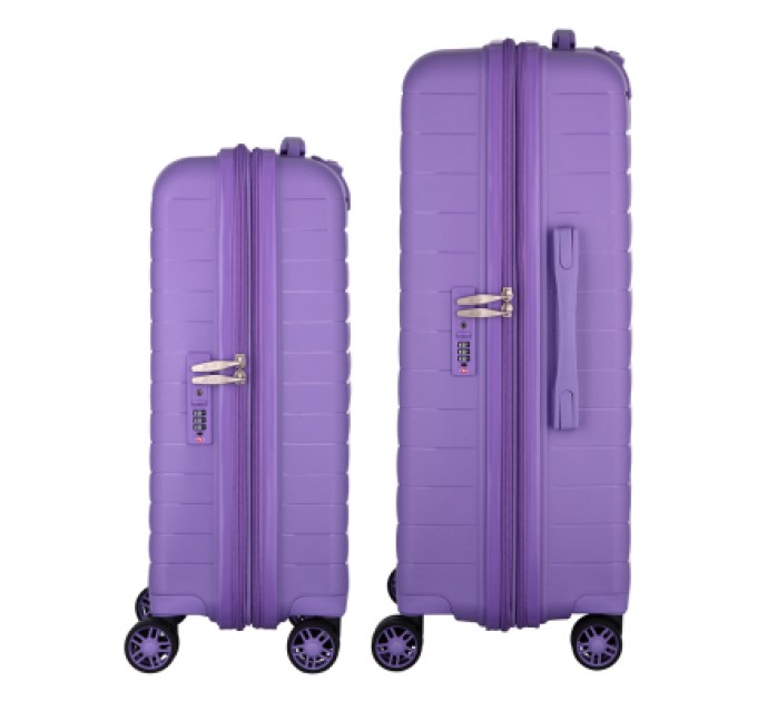 2E Набір валіз 2E Aero (M+S), лавандові (2E-SPP-AERO-SET2-LV)