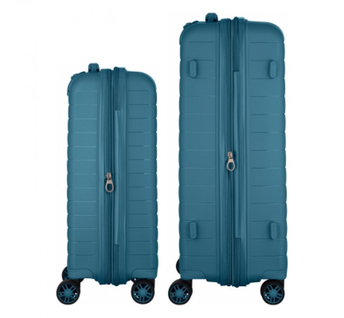 2E Набір валіз 2E Aero (M+S), сині (2E-SPP-AERO-SET2-TB)