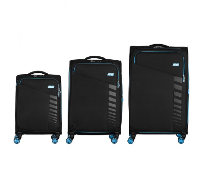 2E Набір валіз 2E Trek (L+M+S), чорні (2E-SPE-TREK-SET6-BK)