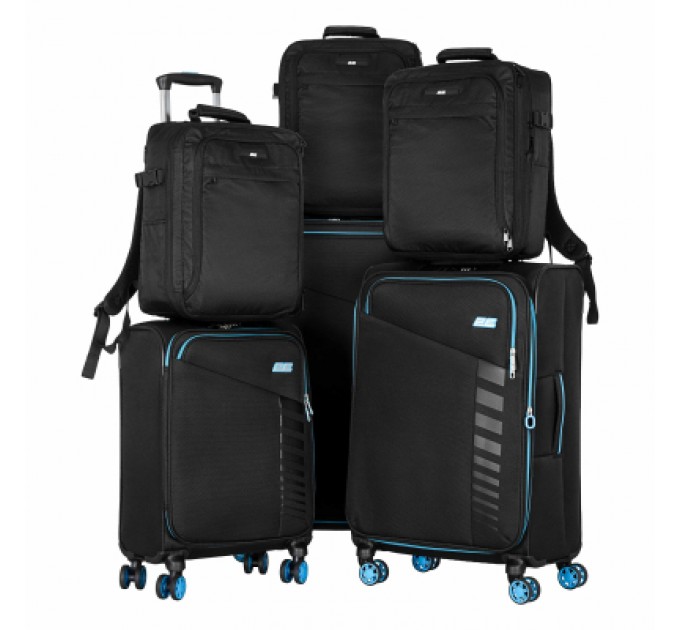 2E Набір валіз 2E Trek (L+M+S), чорні (2E-SPE-TREK-SET6-BK)
