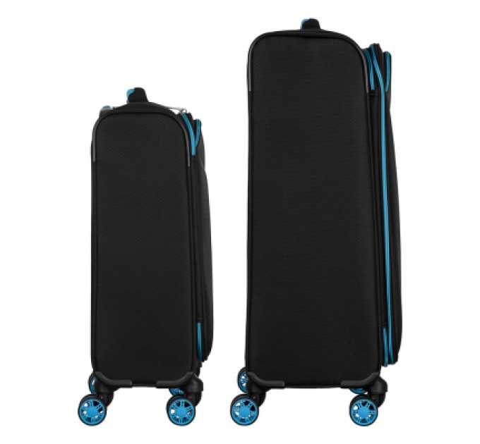 2E Набір валіз 2E Trek (M+S), чорні (2E-SPE-TREK-SET4-BK)