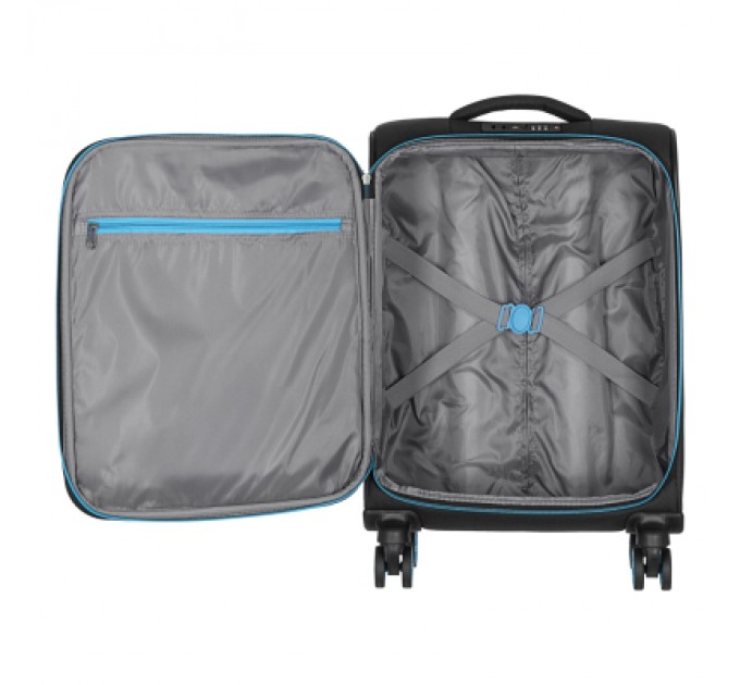 2E Набір валіз 2E Trek (M+S), чорні (2E-SPE-TREK-SET4-BK)