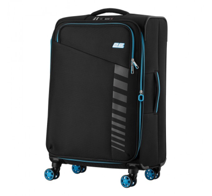 2E Набір валіз 2E Trek (M+S), чорні (2E-SPE-TREK-SET4-BK)