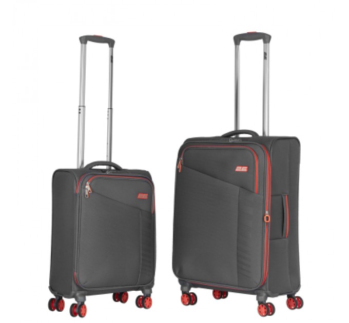 2E Набір валіз 2E Trek (M+S), сірі (2E-SPE-TREK-SET4-GR)