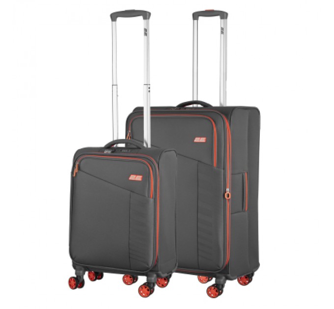 2E Набір валіз 2E Trek (M+S), сірі (2E-SPE-TREK-SET4-GR)