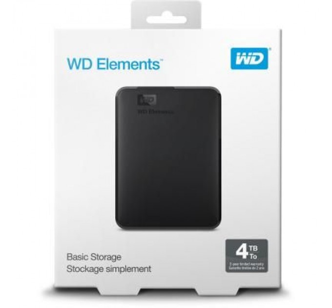 WESTERN DIGITAL Зовнішній жорсткий диск 2.5" 4TB WD (WDBU6Y0040BBK-WESN)
