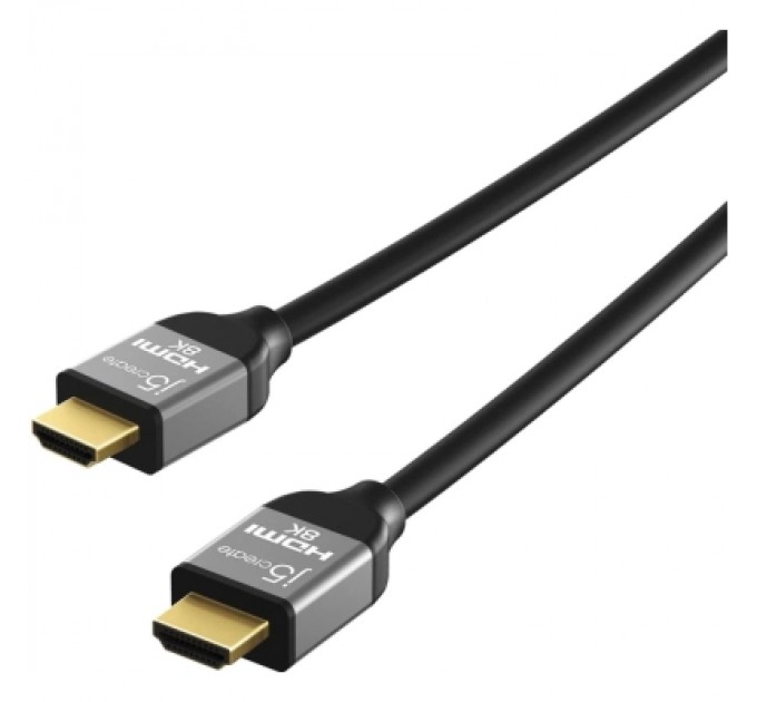 J5create Кабель мультимедійний HDMI M to HDMI M 2.0m V2.1 8K 60Hz HDR10 HLG 48Gbp J5create (JDC53-N)