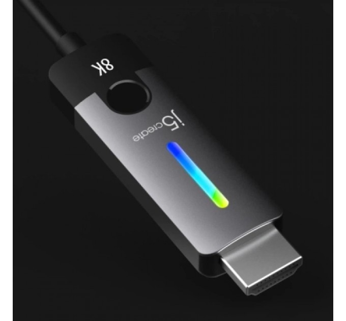 J5create Кабель мультимедійний USB-C to HDMI M 1.8m 8K 60Hz LED RGB J5create (JCC157-N)