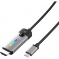 J5create Кабель мультимедійний USB-C to HDMI M 1.8m 8K 60Hz LED RGB J5create (JCC157-N)
