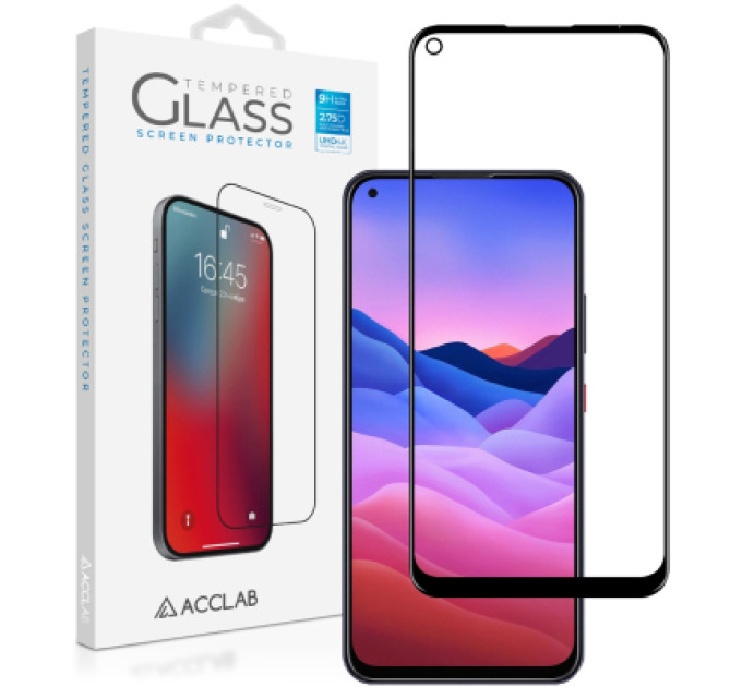 ACCLAB Скло захисне ACCLAB Full Glue ZTE Blade V2020 Black (1283126508912)