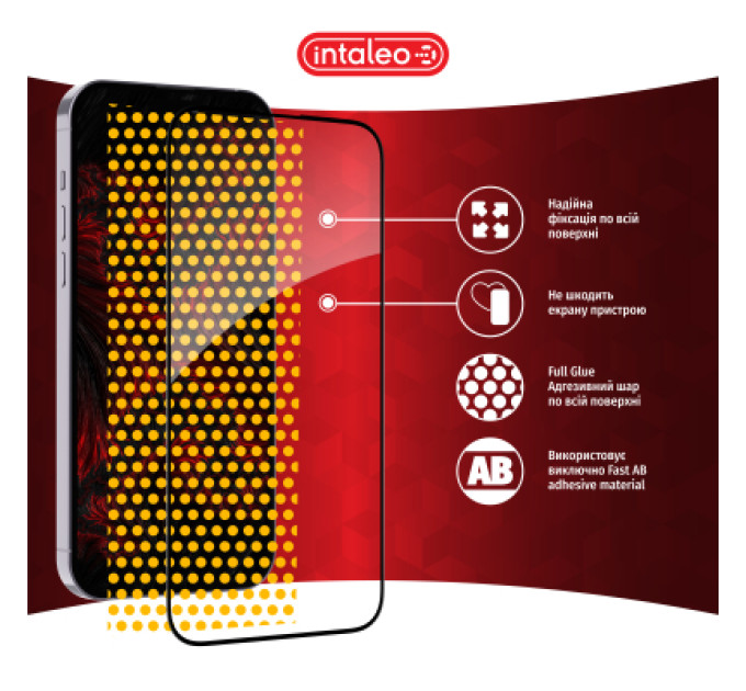 Intaleo Скло захисне Intaleo Full Glue Apple iPhone 16 Pro Max Black (1283126593819)