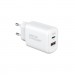 Armorstandart Зарядний пристрій Armorstandart 1xUSB-C PD25W + 1xUSB QC3.0 GaN white (ARM87066)