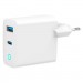 Gembird Зарядний пристрій Gembird 1xUSB-C PD30W + 1xUSB QC3.0 LED white (TA-UC-PDQC30L-W-01)