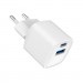 Gembird Зарядний пристрій Gembird 1xUSB-C PD20W + 1xUSB QC3.0 white (TA-UC-PDQC20-W-01)