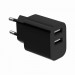 Gembird Зарядний пристрій Gembird 2xUSB 12W black (TA-UC-2A12-01-BK)