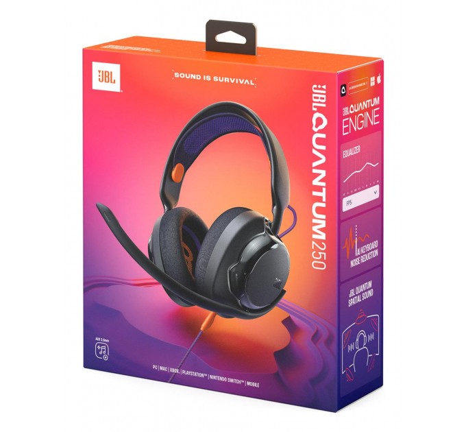 JBL Навушники JBL Quantum 650 3.5мм Black (JBLQTUM250BLK)