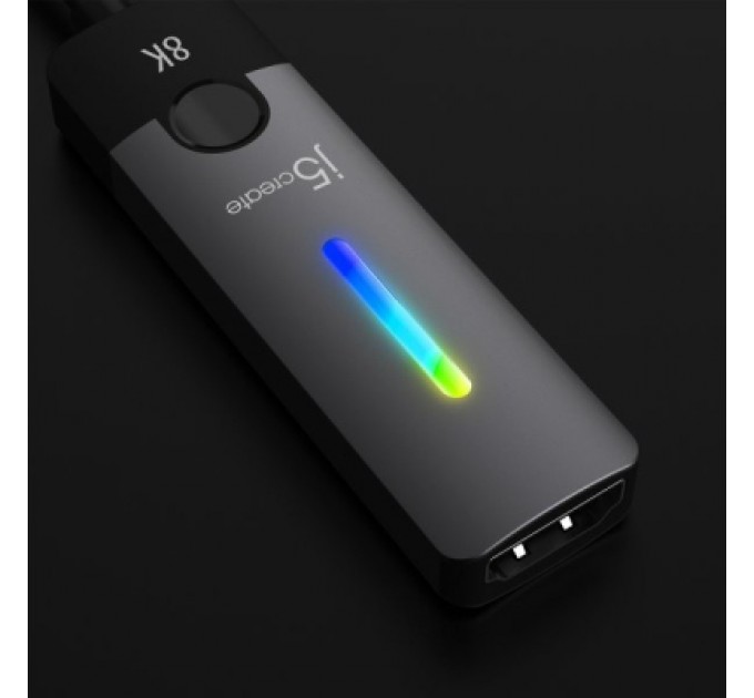 J5create Перехідник USB-C M to HDMI F 8K 60Hz LED RGB J5create (JCA157-N)