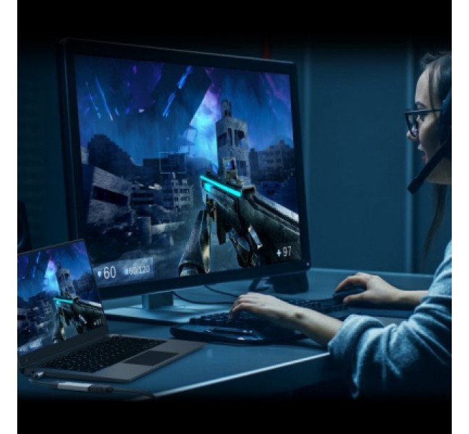 J5create Перехідник USB-C M to HDMI F 8K 60Hz LED RGB J5create (JCA157-N)