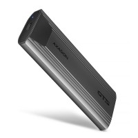 Зовнішній карман для накопичувачів AXAGON EEM2-GTS2 USB-C 10Gbps - M.2 NVMe & SATA SSD THIN SCREWLESS box