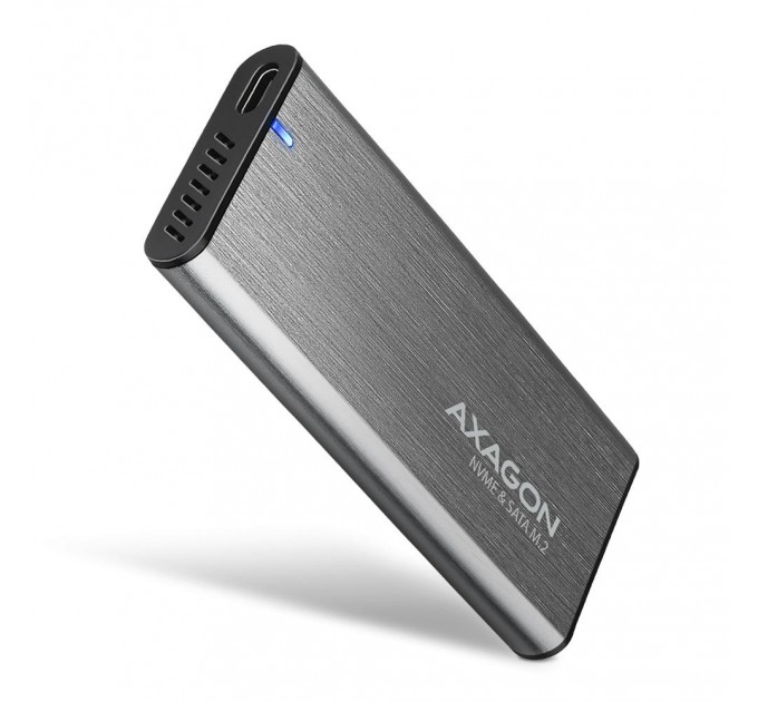 AXAGON Зовнішній карман для накопичувачів AXAGON EEM2-SG2 SuperSpeed+ USB-C - M.2 NVMe & SATA SSD RAW box