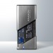 AXAGON Зовнішній карман для накопичувачів AXAGON EEM2-SG2 SuperSpeed+ USB-C - M.2 NVMe & SATA SSD RAW box