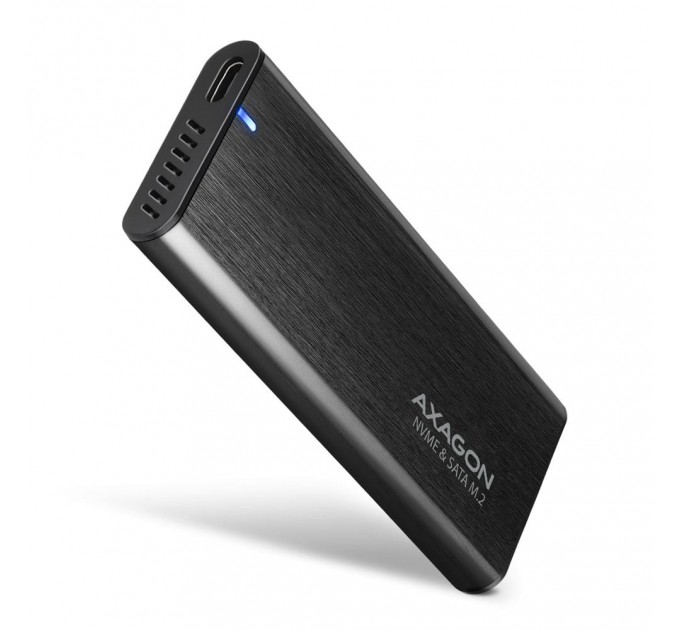 AXAGON Зовнішній карман для накопичувачів AXAGON EEM2-SB2 SuperSpeed+ USB-C - M.2 NVMe & SATA SSD RAW box