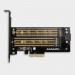 AXAGON Aдаптер AXAGON PCEM2-D PCIe NVMe+SATA M.2 adapter