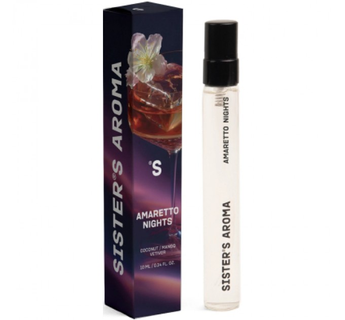 Sister's Aroma Парфумована вода Sister's Aroma Amaretto Nights Travel 10 мл (4820227785292)