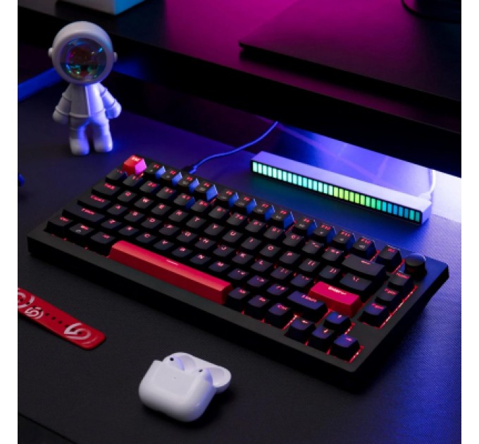 Lemokey Клавіатура Lemokey Keychron X4 Brown Red LED USB Black (X4-A3-UA)