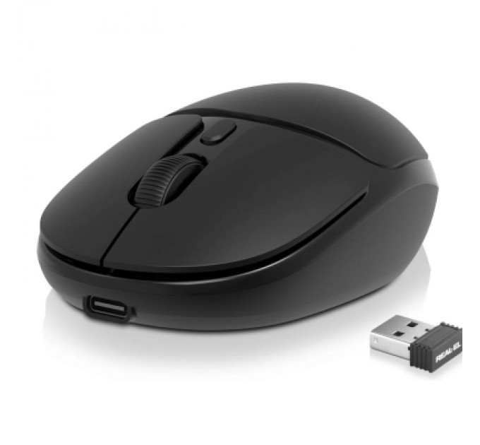 REAL-EL Мишка REAL-EL RM-335W Wireless Black (EL123200055)