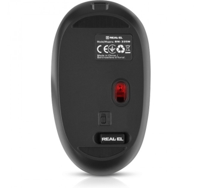 REAL-EL Мишка REAL-EL RM-335W Wireless Black (EL123200055)