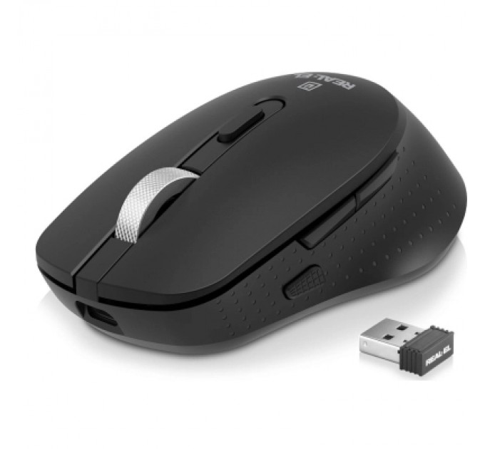REAL-EL Мишка REAL-EL RM-380W Wireless Black (EL123200057)