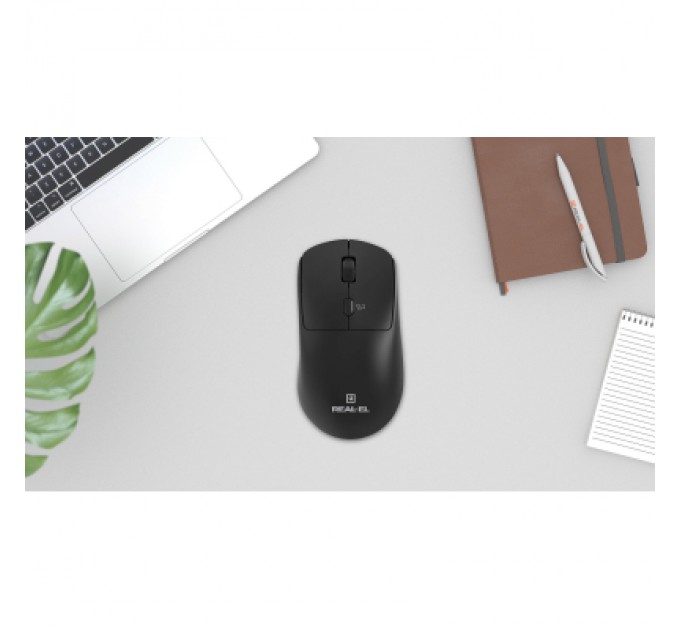 REAL-EL Мишка REAL-EL RM-317W Wireless Black (EL123200052)