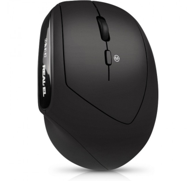 REAL-EL Мишка REAL-EL RM-490W Wireless/Bluetooth Black (EL123200058)