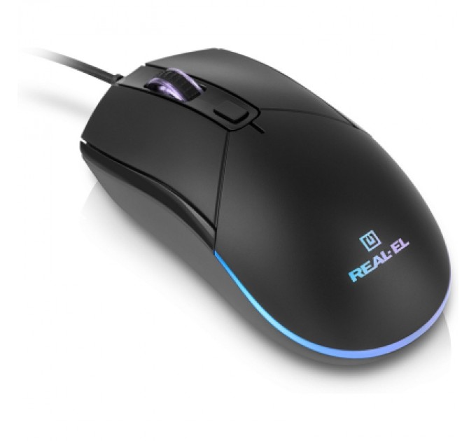 REAL-EL Мишка REAL-EL RM-515 USB Black (EL123200059)