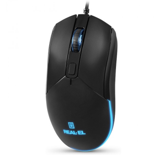 REAL-EL Мишка REAL-EL RM-515 USB Black (EL123200059)