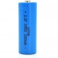 Vipow Акумулятор 18500 1000mAh, LiFePO4, TipTop, 3.2V, Blue Vipow (IFR18500-600mAhTT)