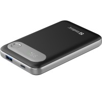 Батарея універсальна Sandberg 10000mAh Travel PD/20W, QC/3.0/22.5W, USB-A, USB-C, LCD Display (421-16)