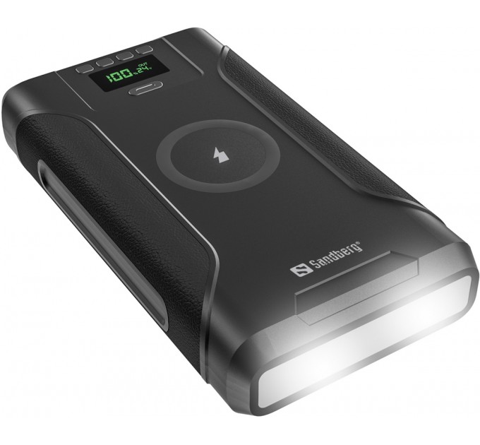 Sandberg Батарея універсальна Sandberg 76800mAh Survivor 7in1 DC/91W, PD/100W, Cigar Lighter/120W, QI-15W, power-through (421-15)
