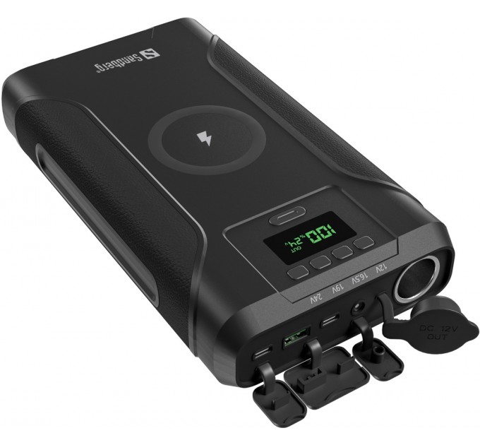 Sandberg Батарея універсальна Sandberg 76800mAh Survivor 7in1 DC/91W, PD/100W, Cigar Lighter/120W, QI-15W, power-through (421-15)
